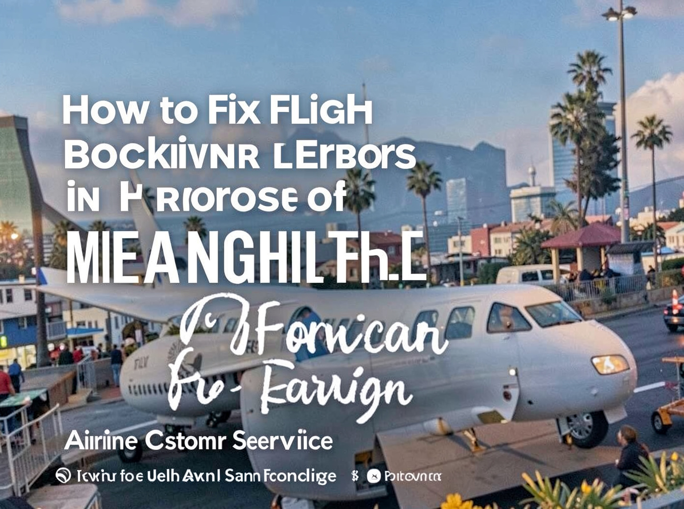 How to Fix Flight Booking Errors in the Middle of the Night